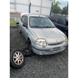 Sucata Renault Clio Sedan Rt 1.0 16v Gasolina 2002 Para Peça